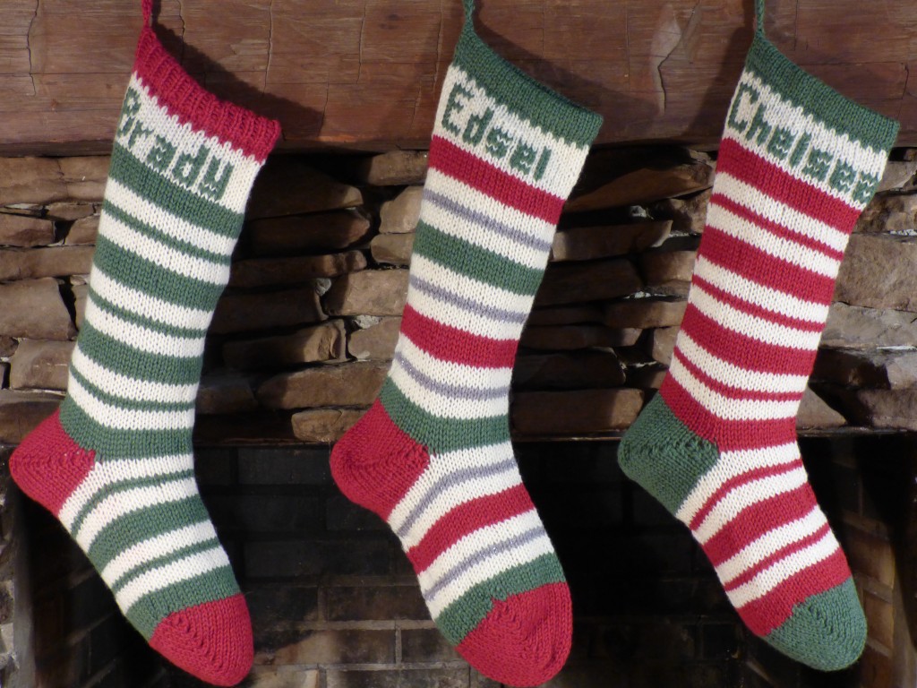 Custom Family Stockings - Stripes