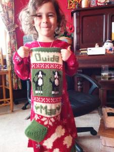 Ouida Mae and her Stocking
