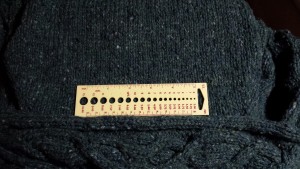 Stitch gauge - 17.5 stitches over 4 inches