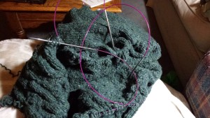 A tangled mess of needles. Tough to manage, but so worth it.