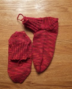 First socks.