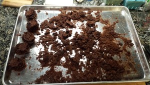 After scraping all the bits off the cupcake pan. At least this will still taste good on ice cream!