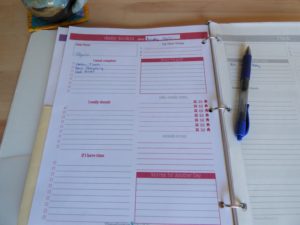 Planner Daily Page