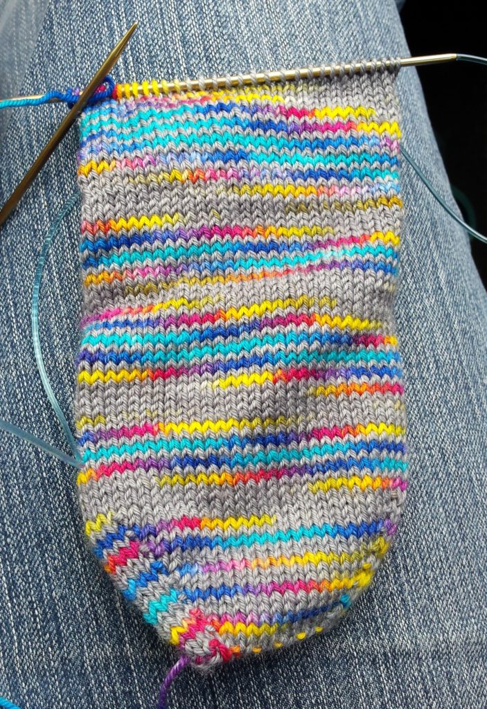 Almost a whole foot of a sock!
